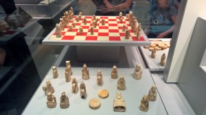 The original Lewis chess set, copied many times by the old man